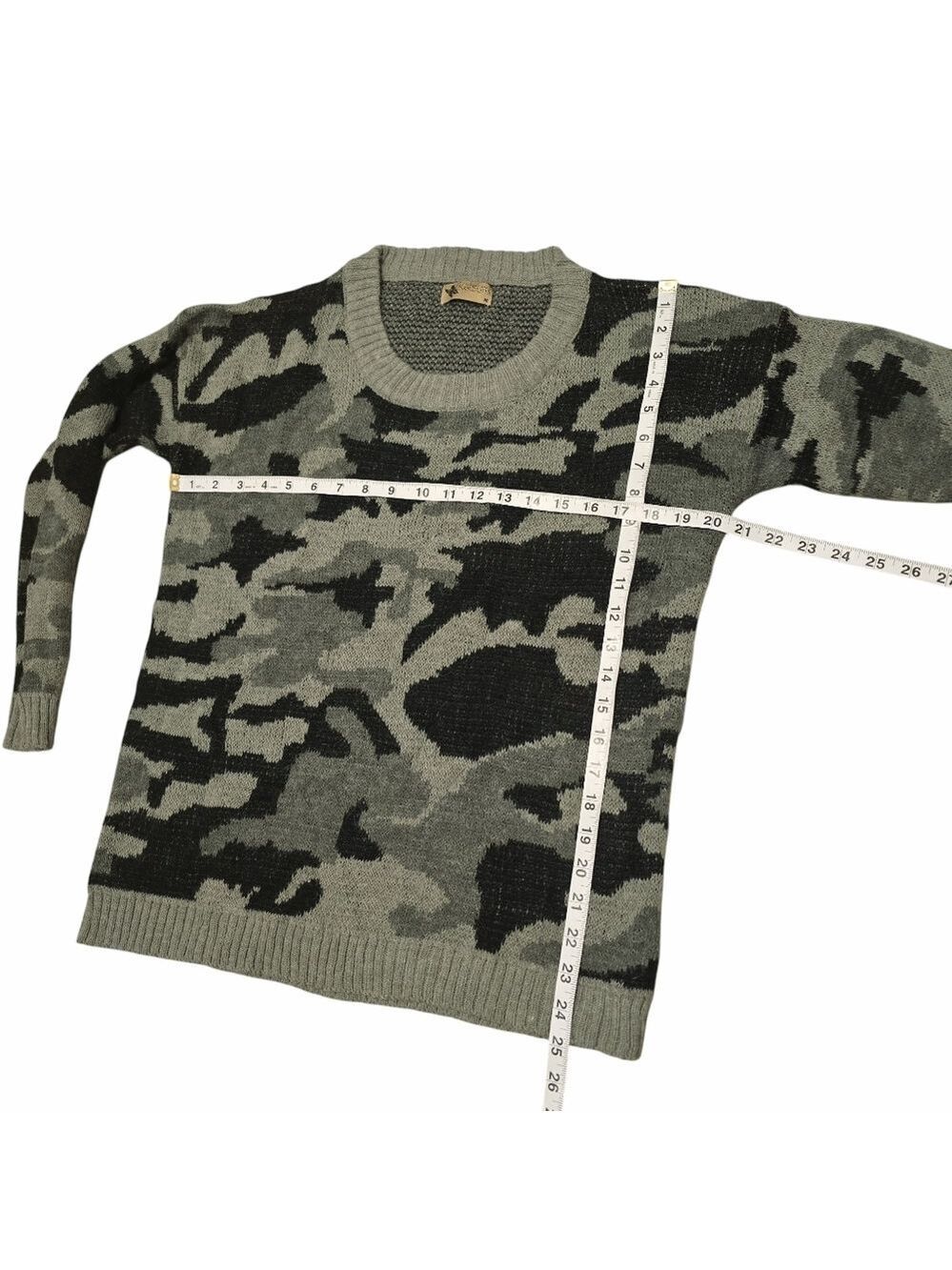 Katsumi Black Green Camo Sweater M - Picture 4 of 7
